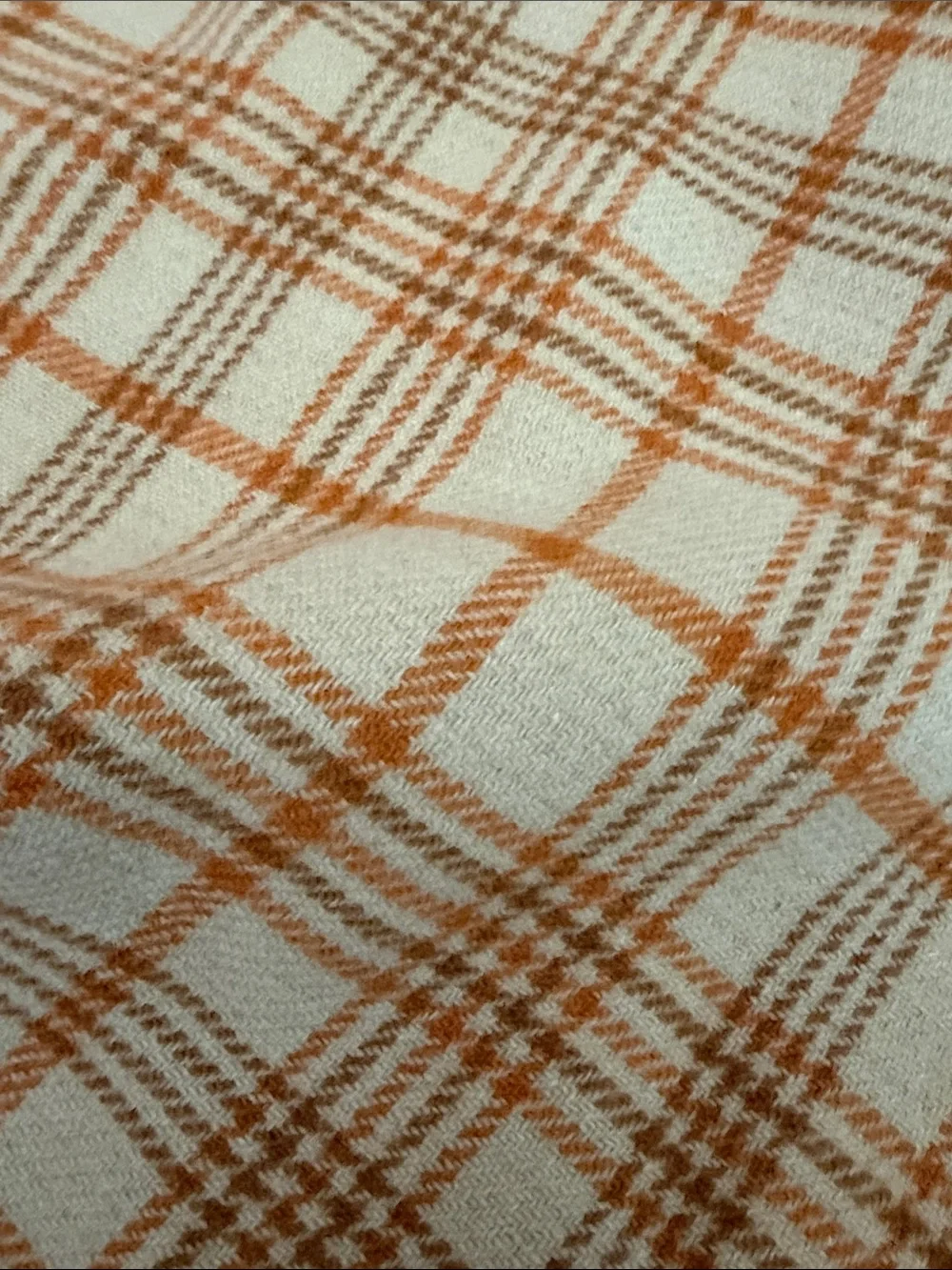 Pendleton Wool Throw in Taupe with Blue Label